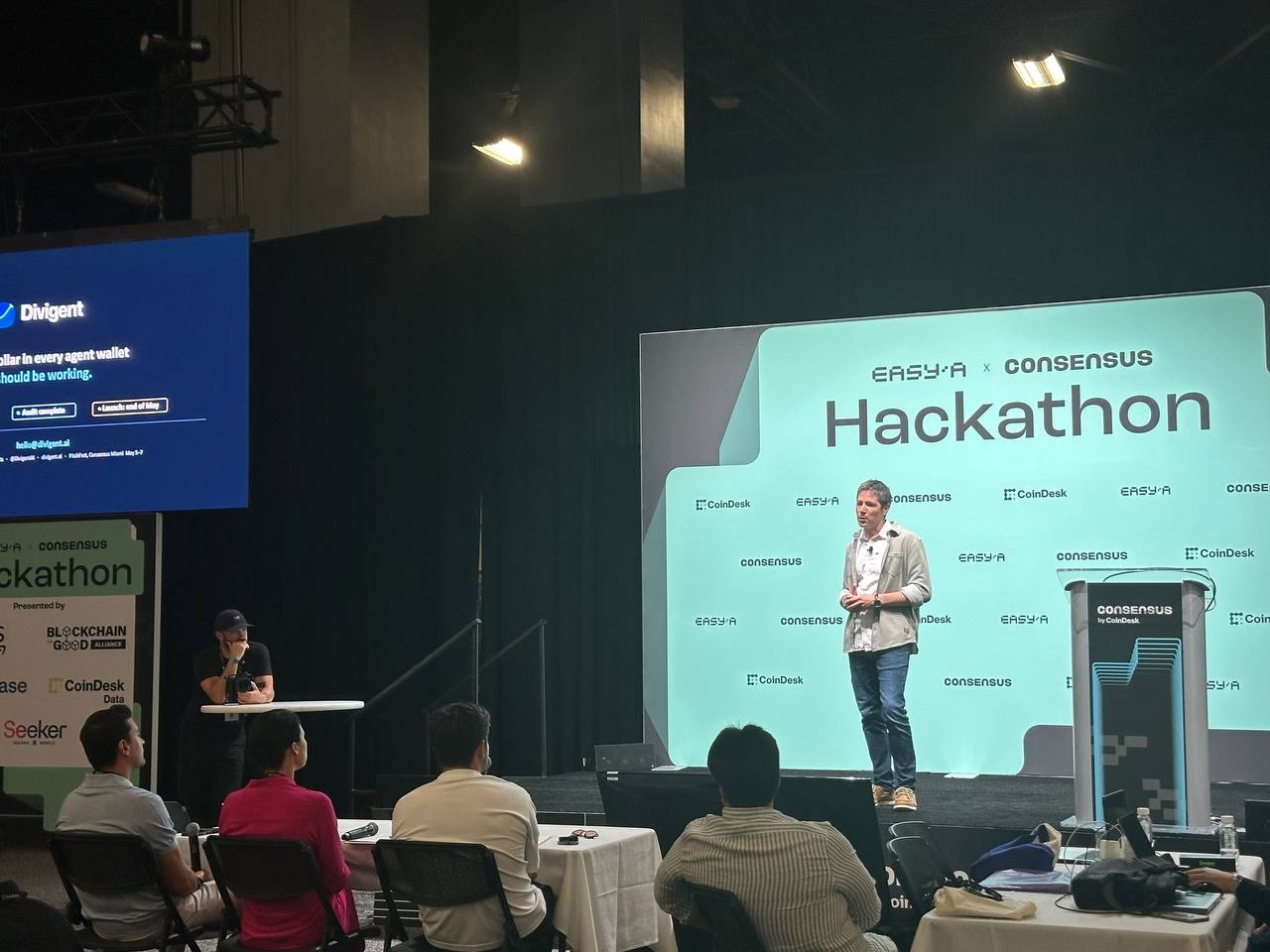 Consensus PitchFest stage view